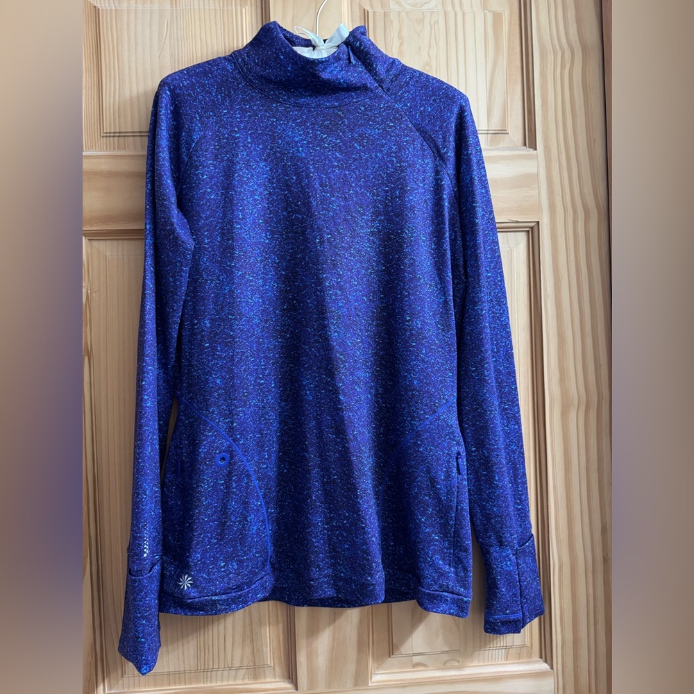Athleta Purple Turtleneck Top